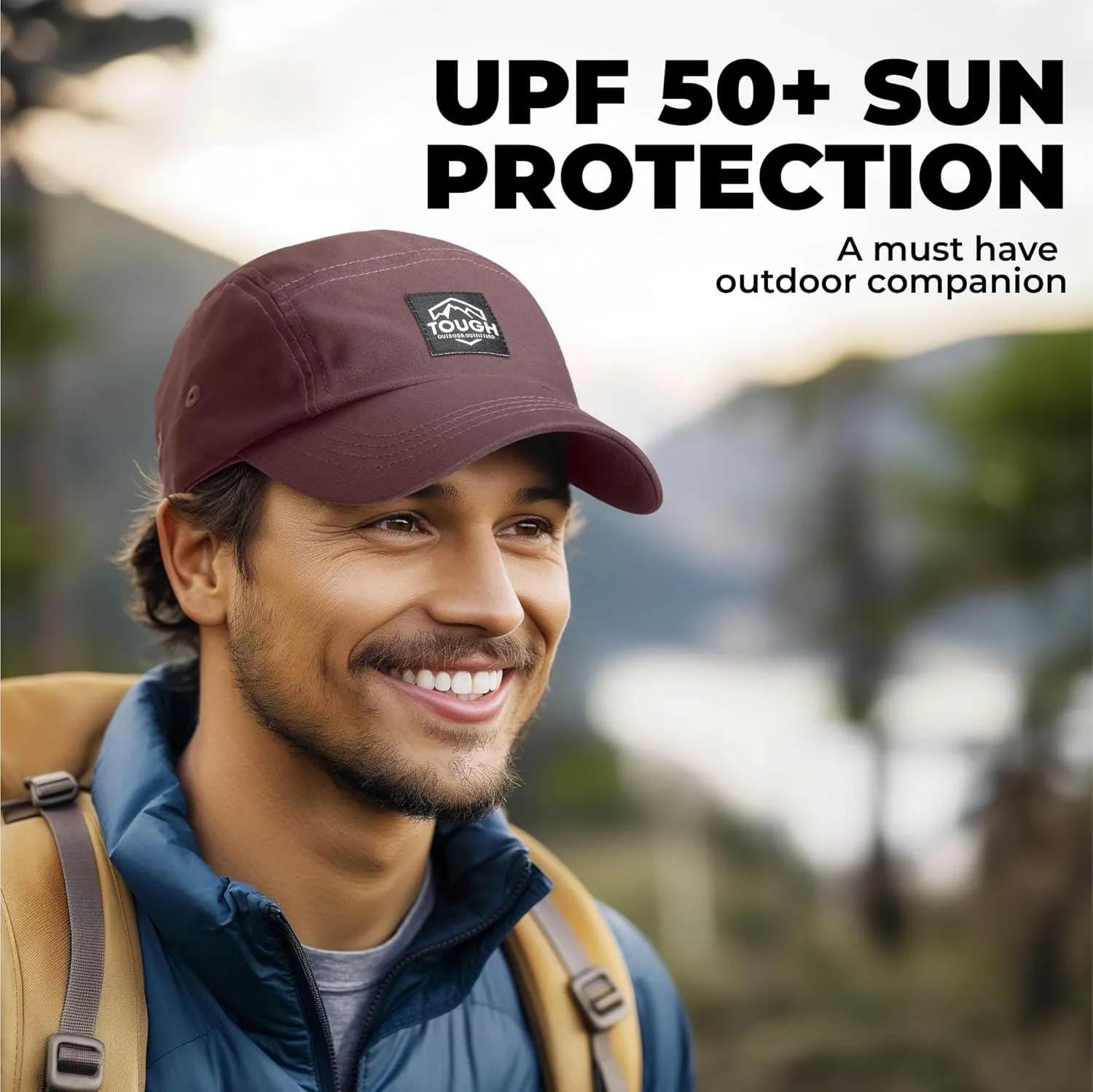 5 Panel Hat for Men - Stylish Baseball Cap, Camp Hat for Women, Casual Trucker Hat & Stylish Running Hat for Sun Protection