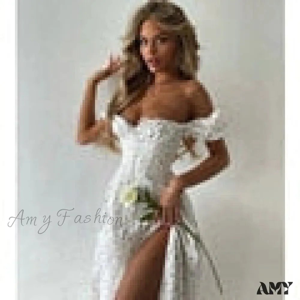 Amy Fashion - Square Collar Casual Beach Ruffles Boho Dress