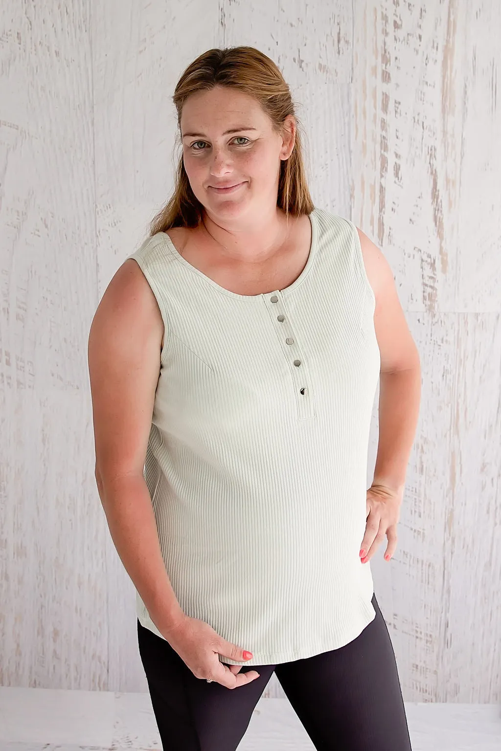 Aurora Singlet - Soft Sage