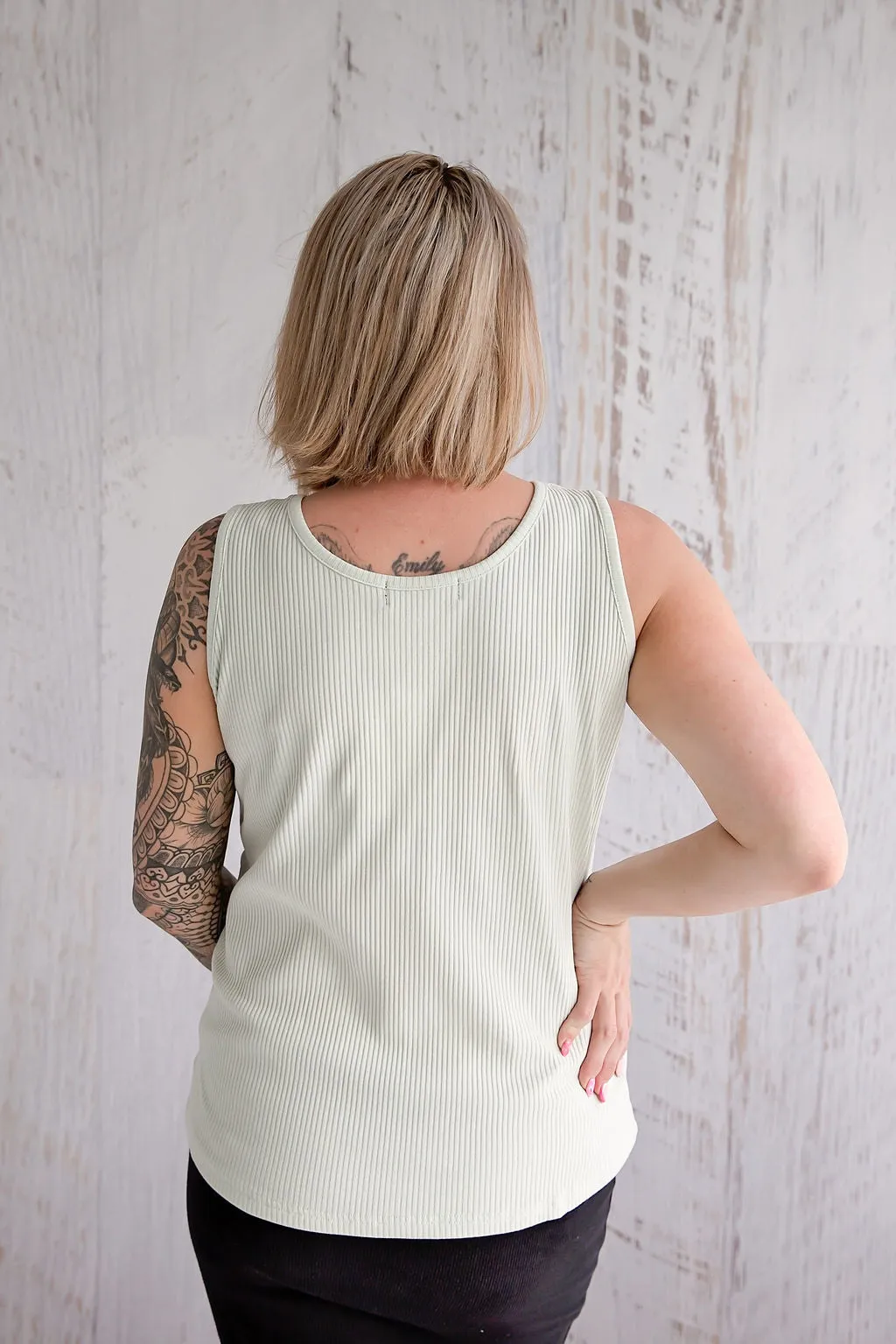 Aurora Singlet - Soft Sage