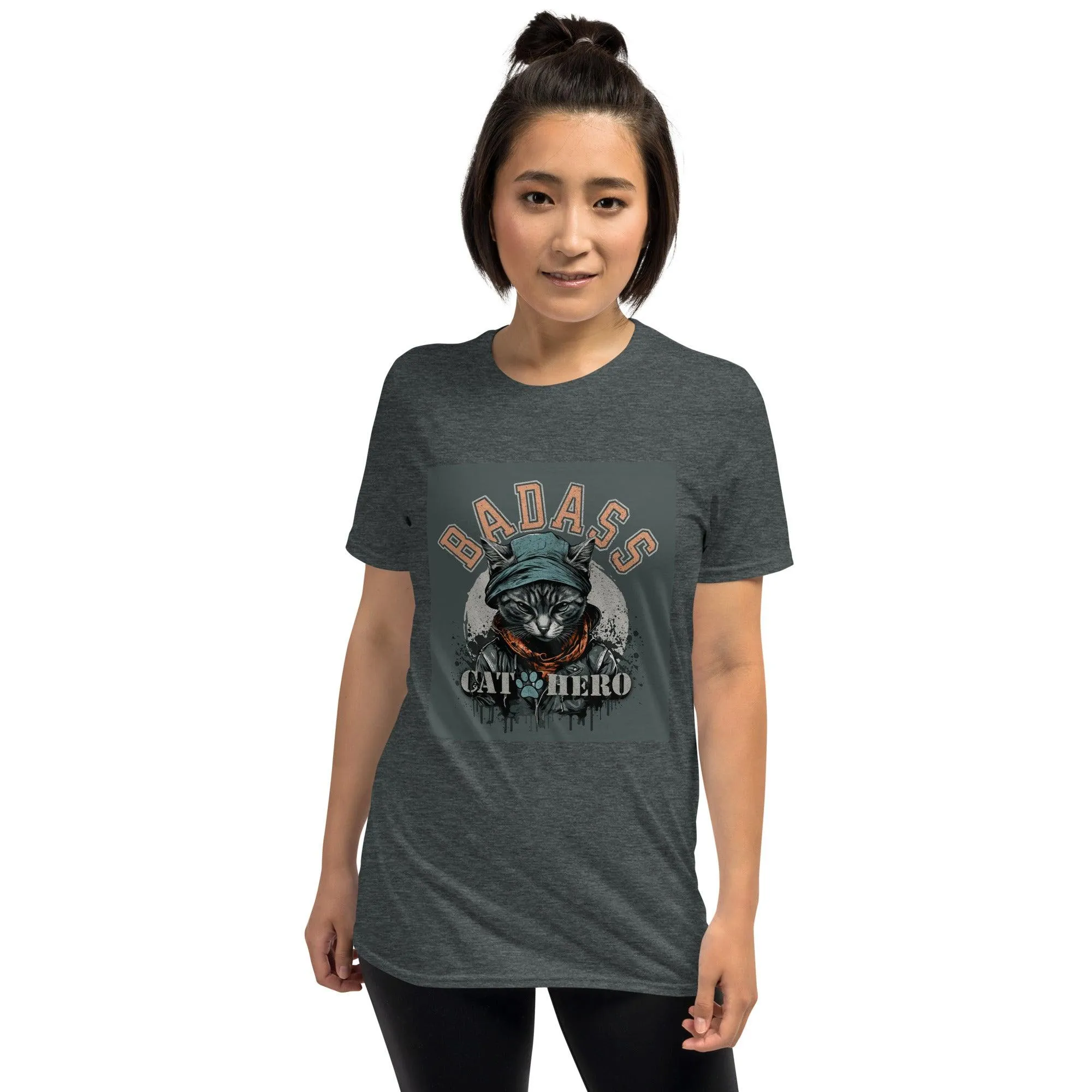 Badass Cat Hero | Unisex Soft Style T-Shirt