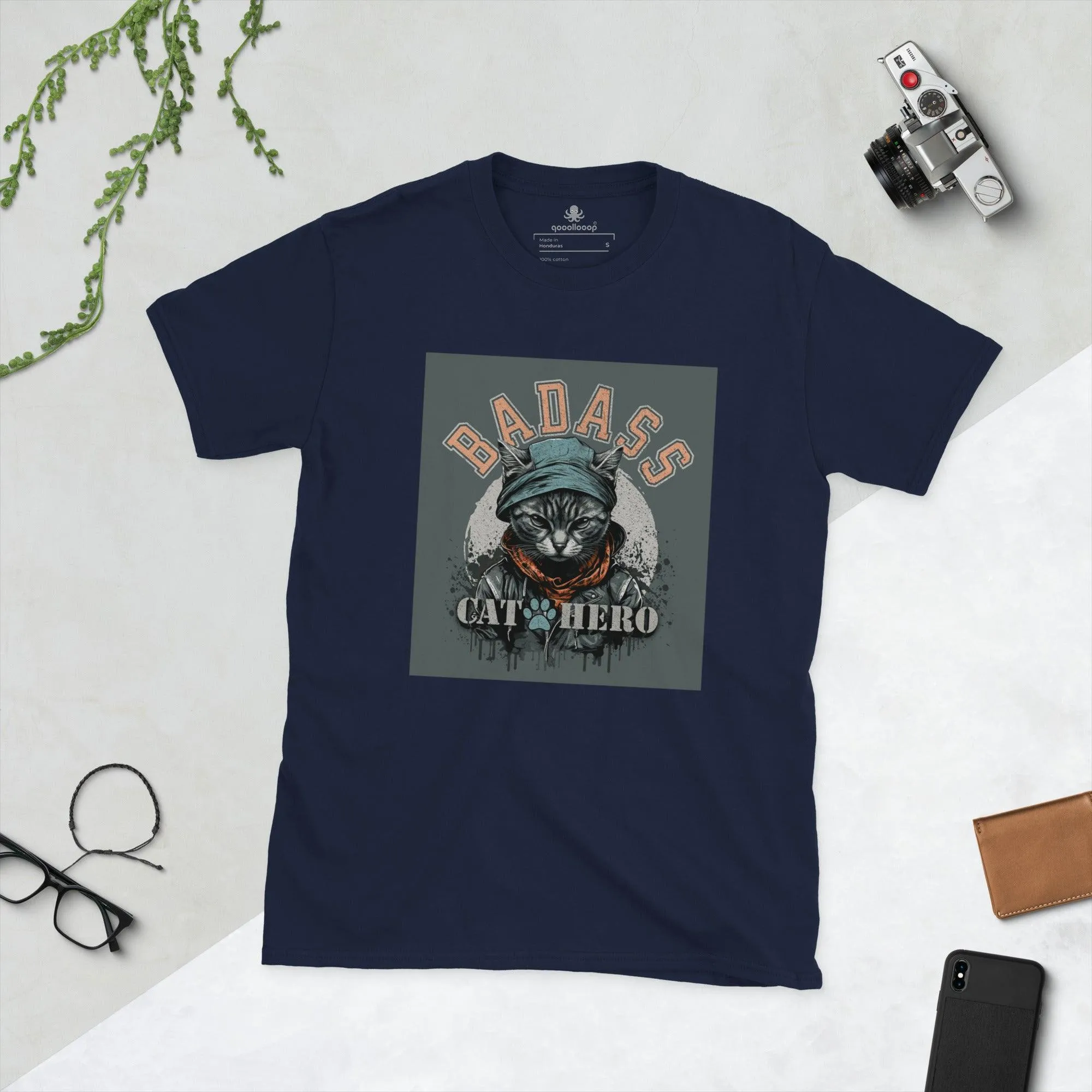 Badass Cat Hero | Unisex Soft Style T-Shirt