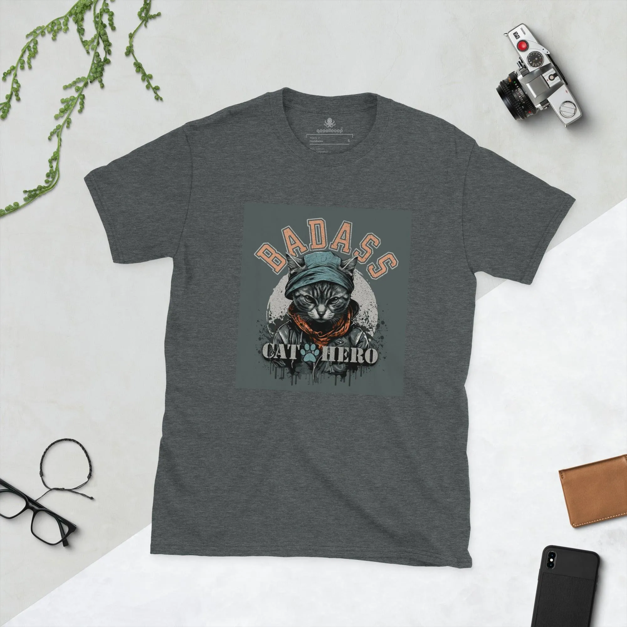 Badass Cat Hero | Unisex Soft Style T-Shirt