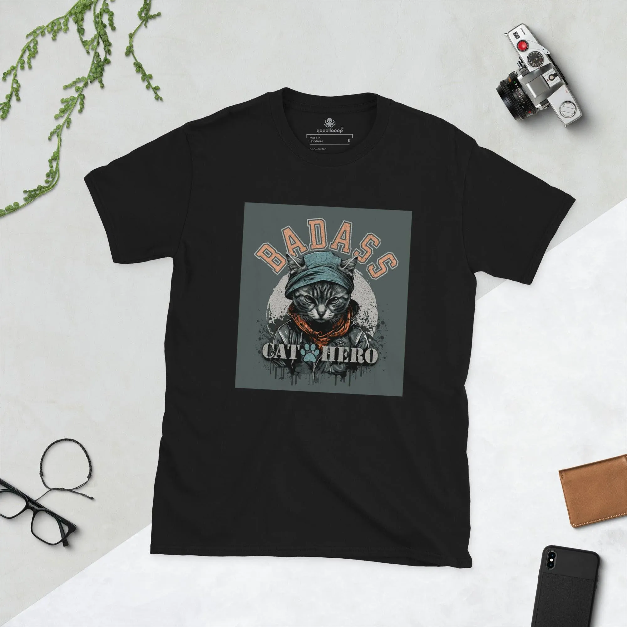 Badass Cat Hero | Unisex Soft Style T-Shirt