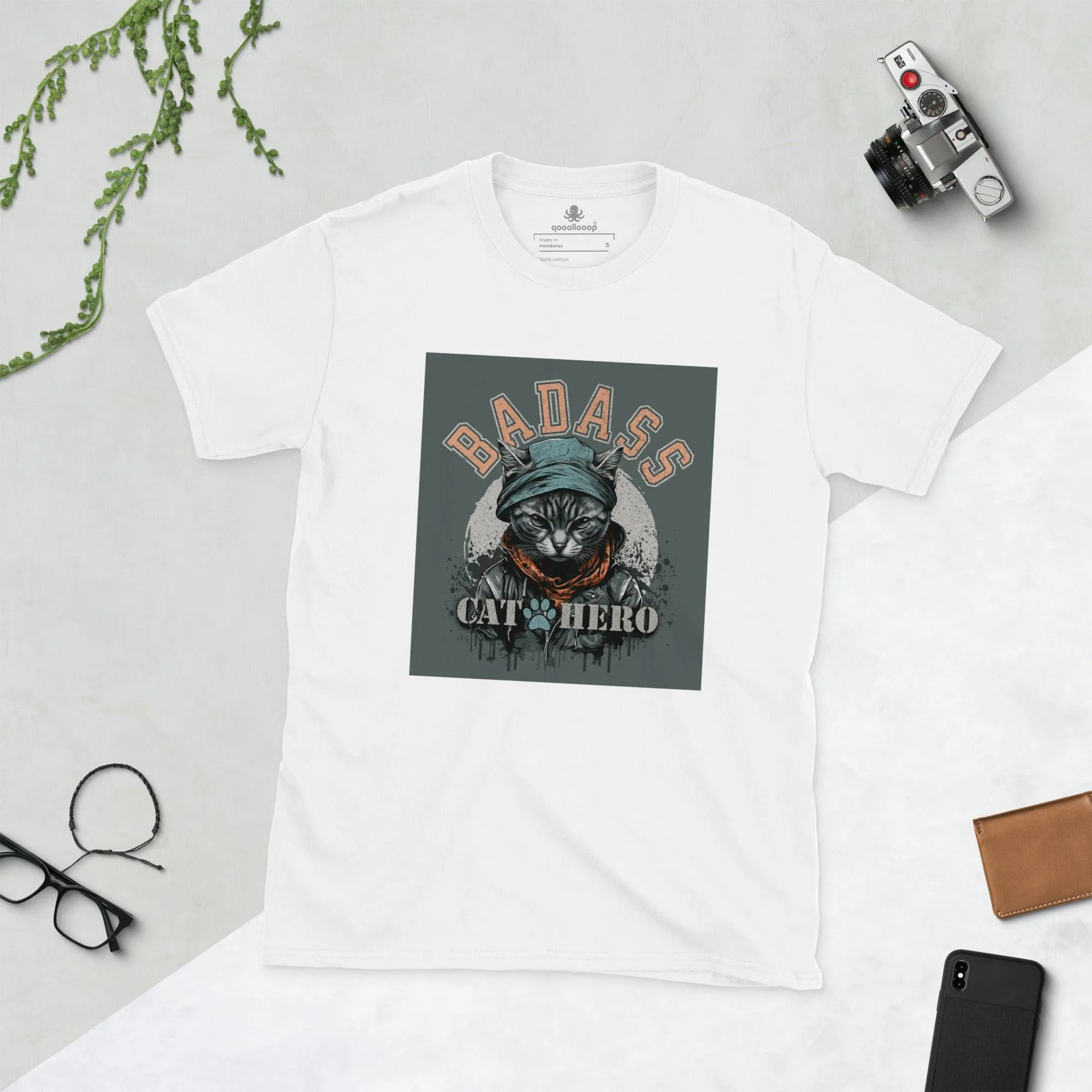 Badass Cat Hero | Unisex Soft Style T-Shirt