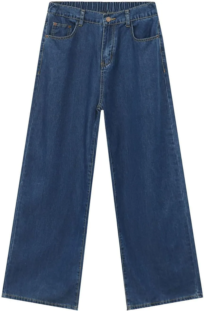 Baggy Jeans for Men Casual Straight Leg Relaxed Fit Jeans Y2K Hip Hop Harajuku Denim Pants Vintage Streetwear Jeans