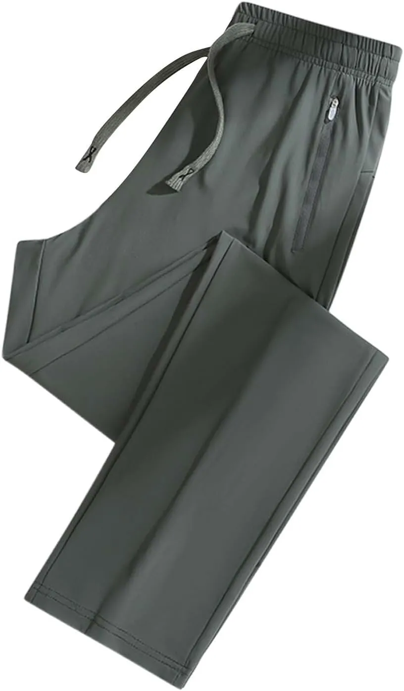 Beeswan Pants for Women Over 50 Comfy Stretch Breathable Casual Pant Quick Dry Elastic Waist Trousers with Pockets