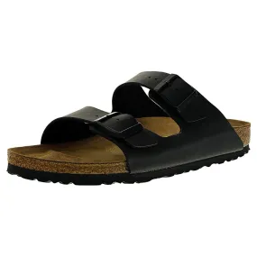 Birkenstock Unisex Black Patent Double Buckle Cork 39 Arizona Sandals - 51791-39