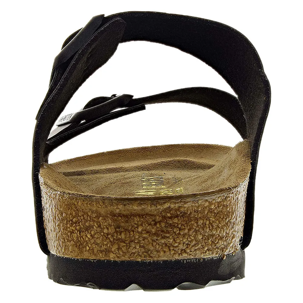Birkenstock Unisex Black Patent Double Buckle Cork 39 Arizona Sandals - 51791-39