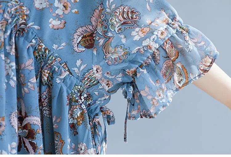 Butterfly Sleeve Chiffon Top