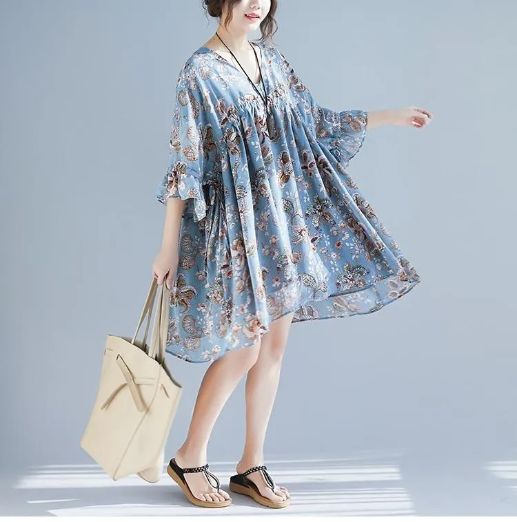 Butterfly Sleeve Chiffon Top