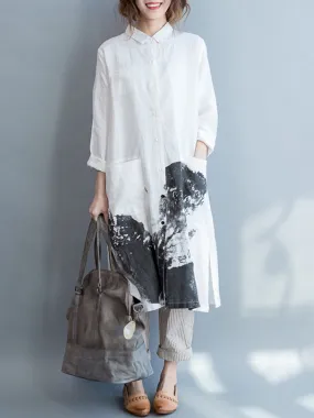 Casual Loose Print Dresses