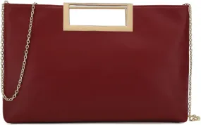 CHARMING TAILOR Fashion PU Leather Handbag Stylish Women Convertible Clutch Purse