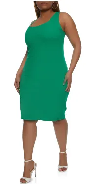 Cottn Sleeveless Midi Dress