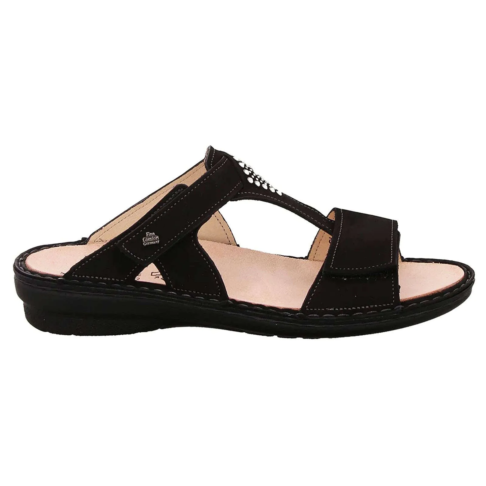 Finn Comfort Verin Nubuck Leather Women's Slip-On Sandals