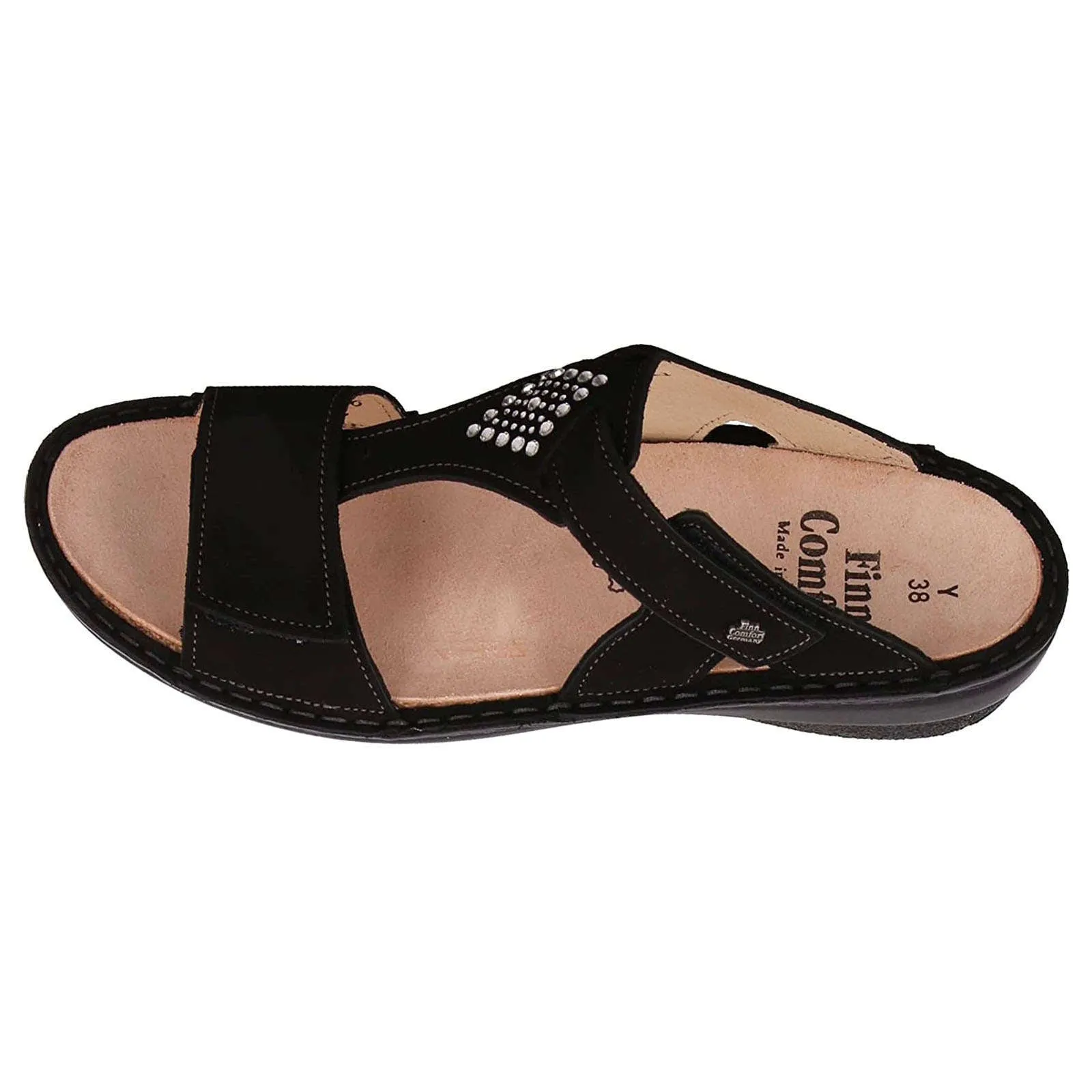 Finn Comfort Verin Nubuck Leather Women's Slip-On Sandals
