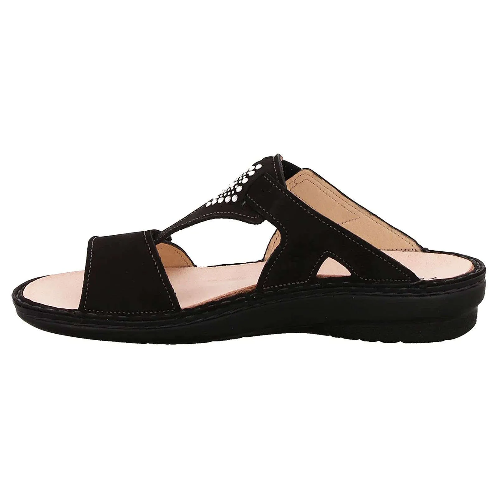 Finn Comfort Verin Nubuck Leather Women's Slip-On Sandals