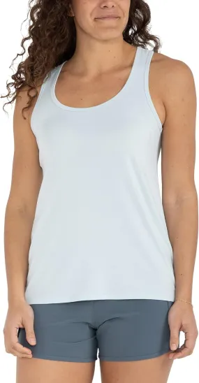 Free Fly Women's Motion Racerback Tank - Moisture Wicking Bamboo Viscose Breathable Active Tank with Sun Protection UPF 50 