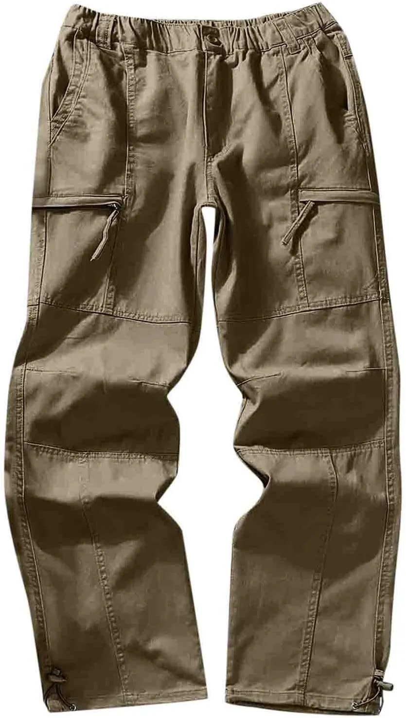 GIERIDUC Men's Wide Leg Flare Sweatpants Wide Leg Corduroy Pants for Men Running Tights with Pocket Breathable Workout Pants