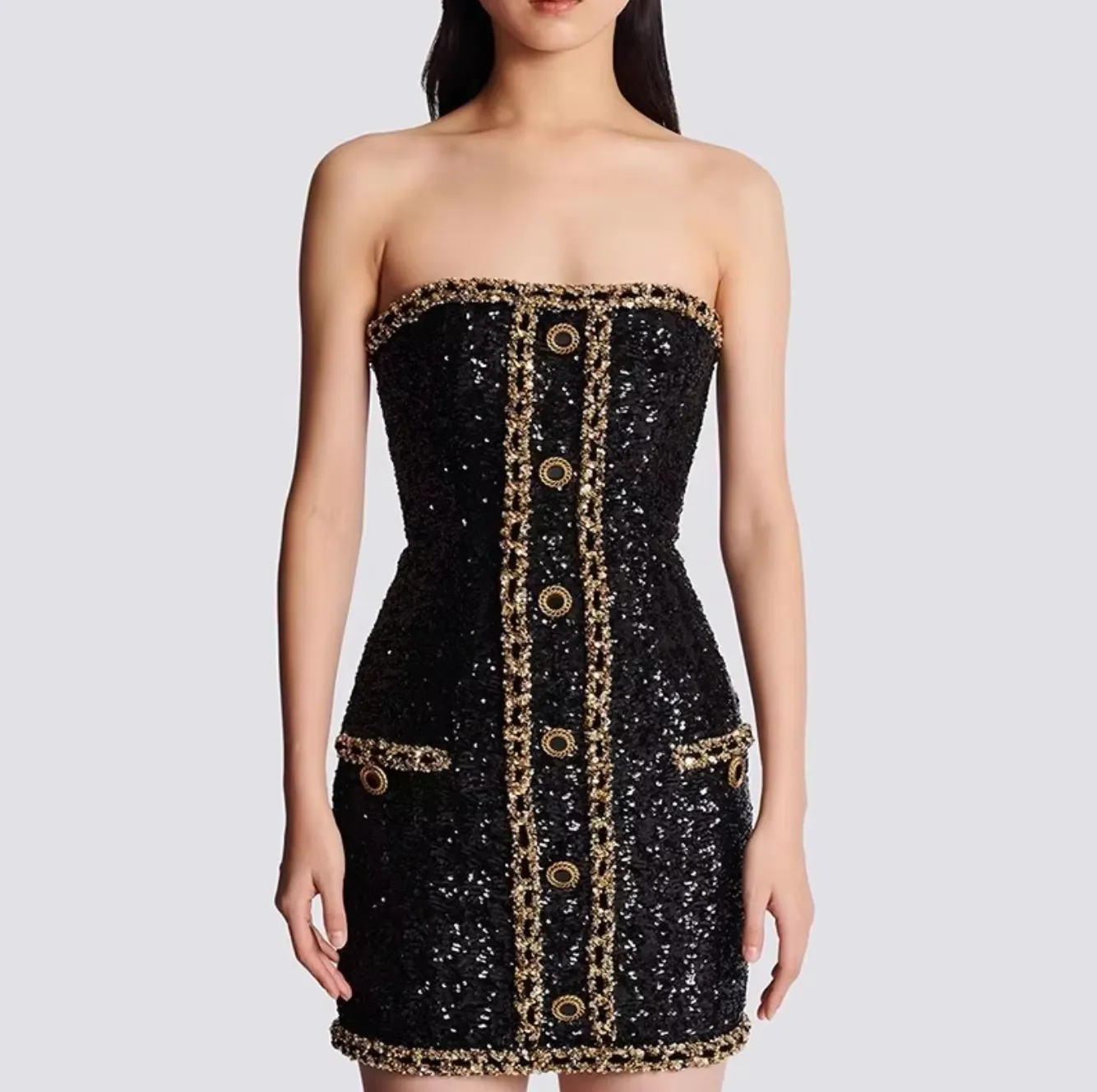Giselle | Elegant Strapless Dress
