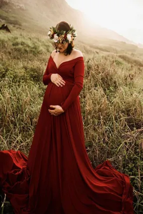 Grace Elegant Maternity Gown