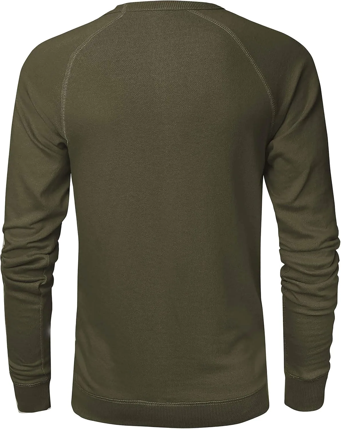 Hat and Beyond Mens French Terry Crewneck Sweatshirt Lightweight Fleece Pullover Sweater