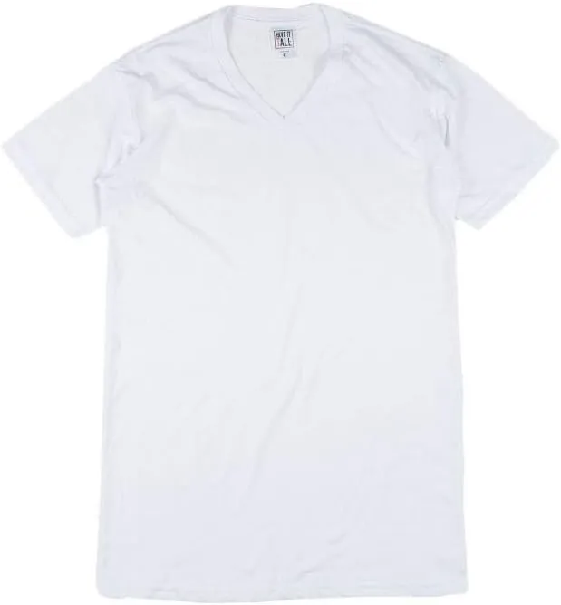Have It Tall Men's V Neck Soft Blend Fabric T Shirt