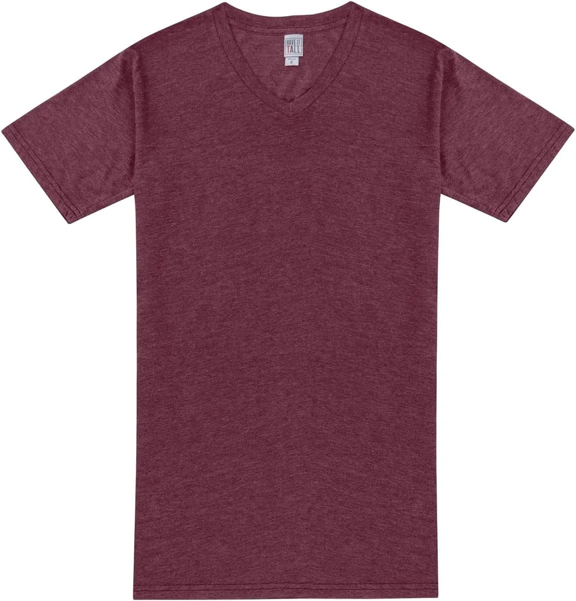 Have It Tall Men's V Neck Soft Blend Fabric T Shirt