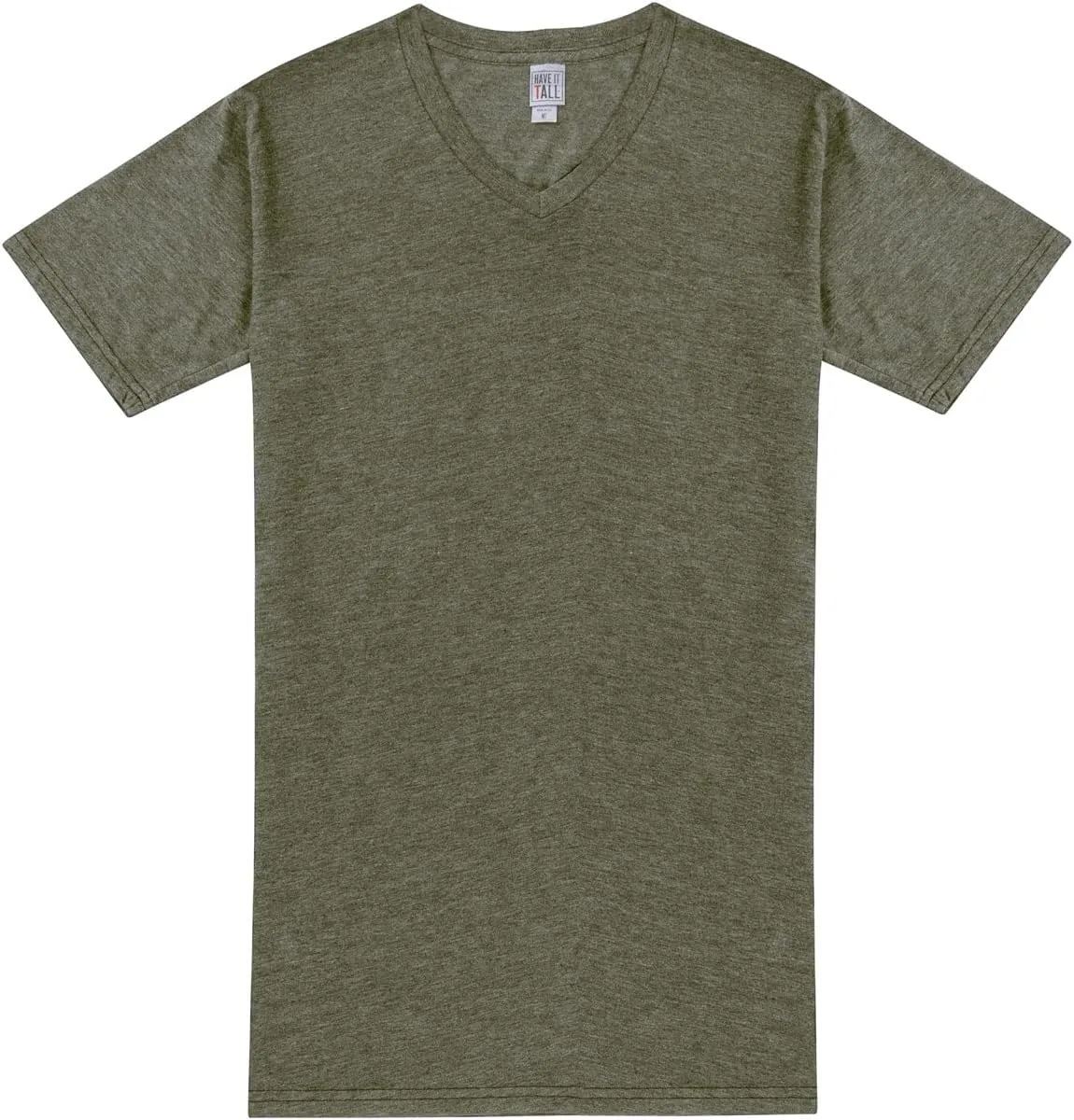 Have It Tall Men's V Neck Soft Blend Fabric T Shirt