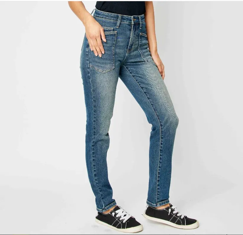 Judy Blue HW Classic Relaxed Dark Wash Jean