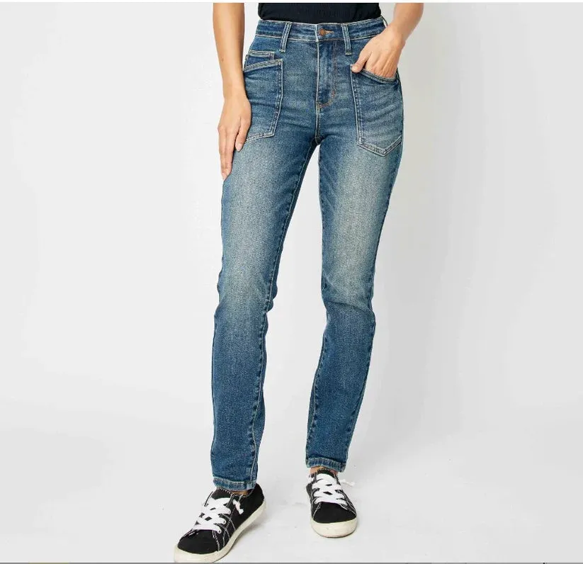 Judy Blue HW Classic Relaxed Dark Wash Jean