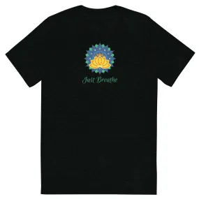 Just Breathe Lotus Mandala - Short sleeve t-shirt, comfy, soft, fitted look