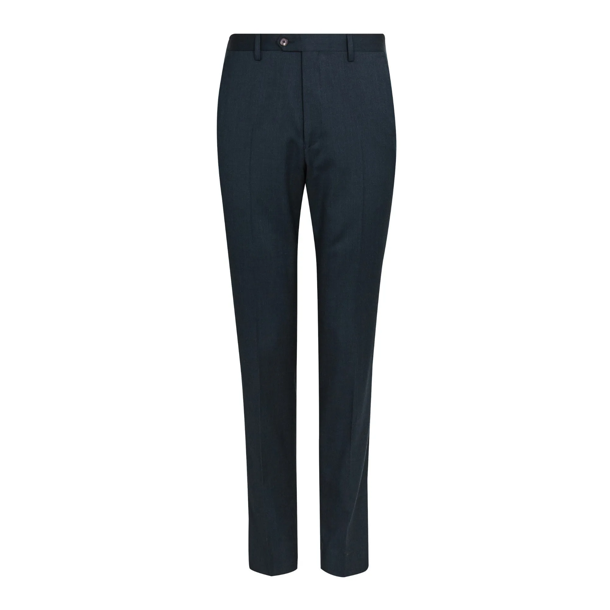 Men Mps-Arcinat-Rh9M-Debonair Plain Suit Trousers - Teal-Blue