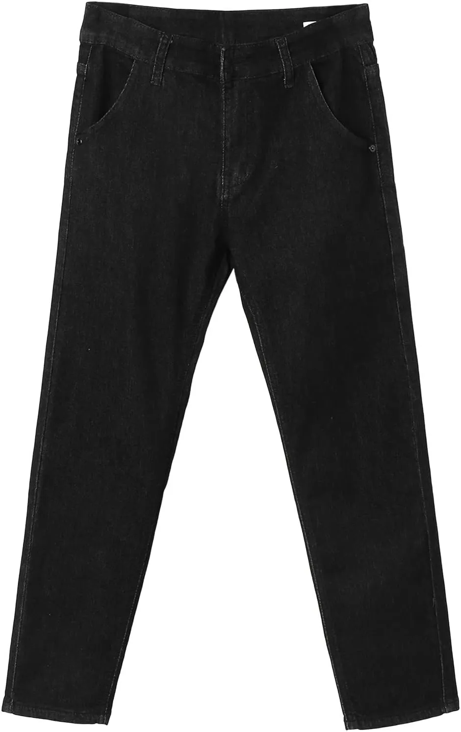 Mens Autumn Winter Casual Pant Sports Pants With Pocket Fashion Jeans Nine Points Pants Jeans Relaxed Fit
