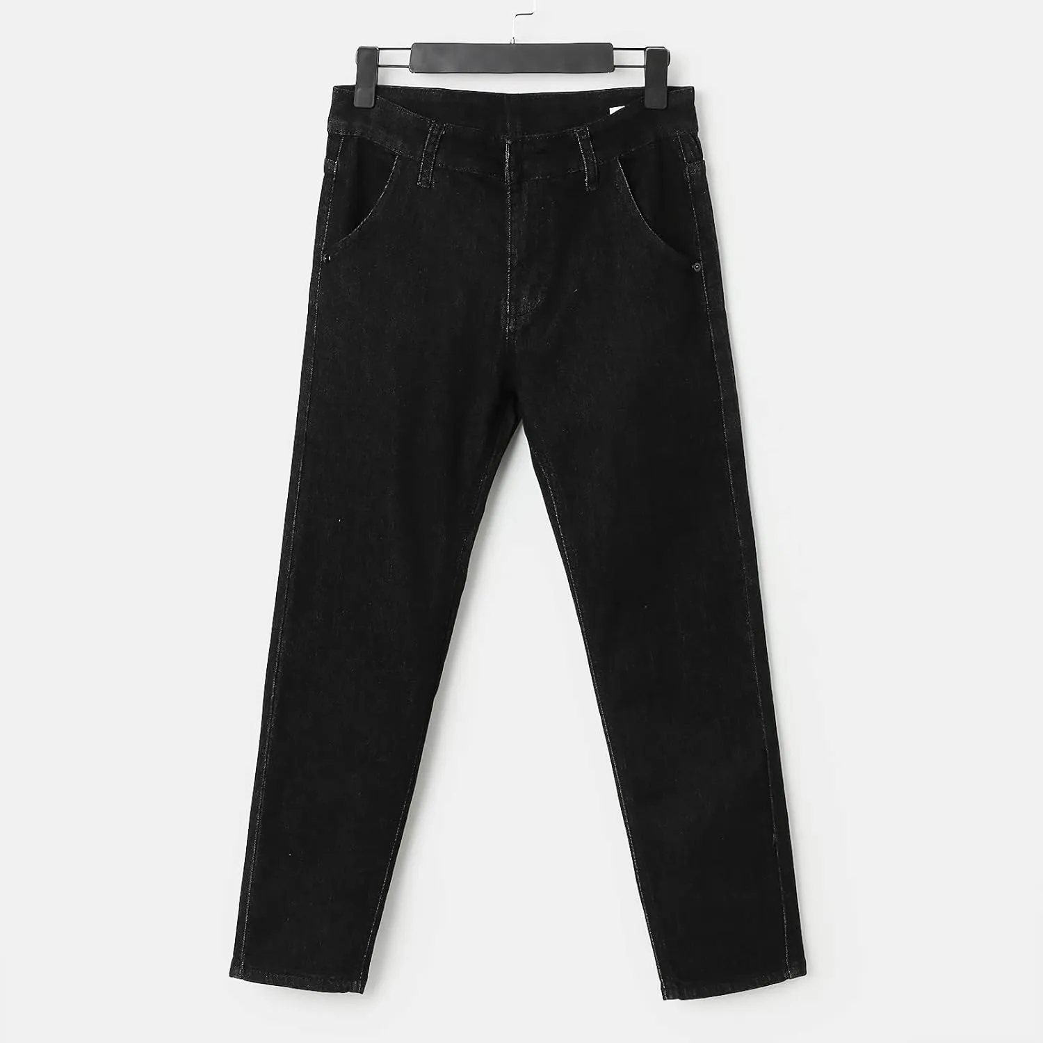 Mens Autumn Winter Casual Pant Sports Pants With Pocket Fashion Jeans Nine Points Pants Jeans Relaxed Fit