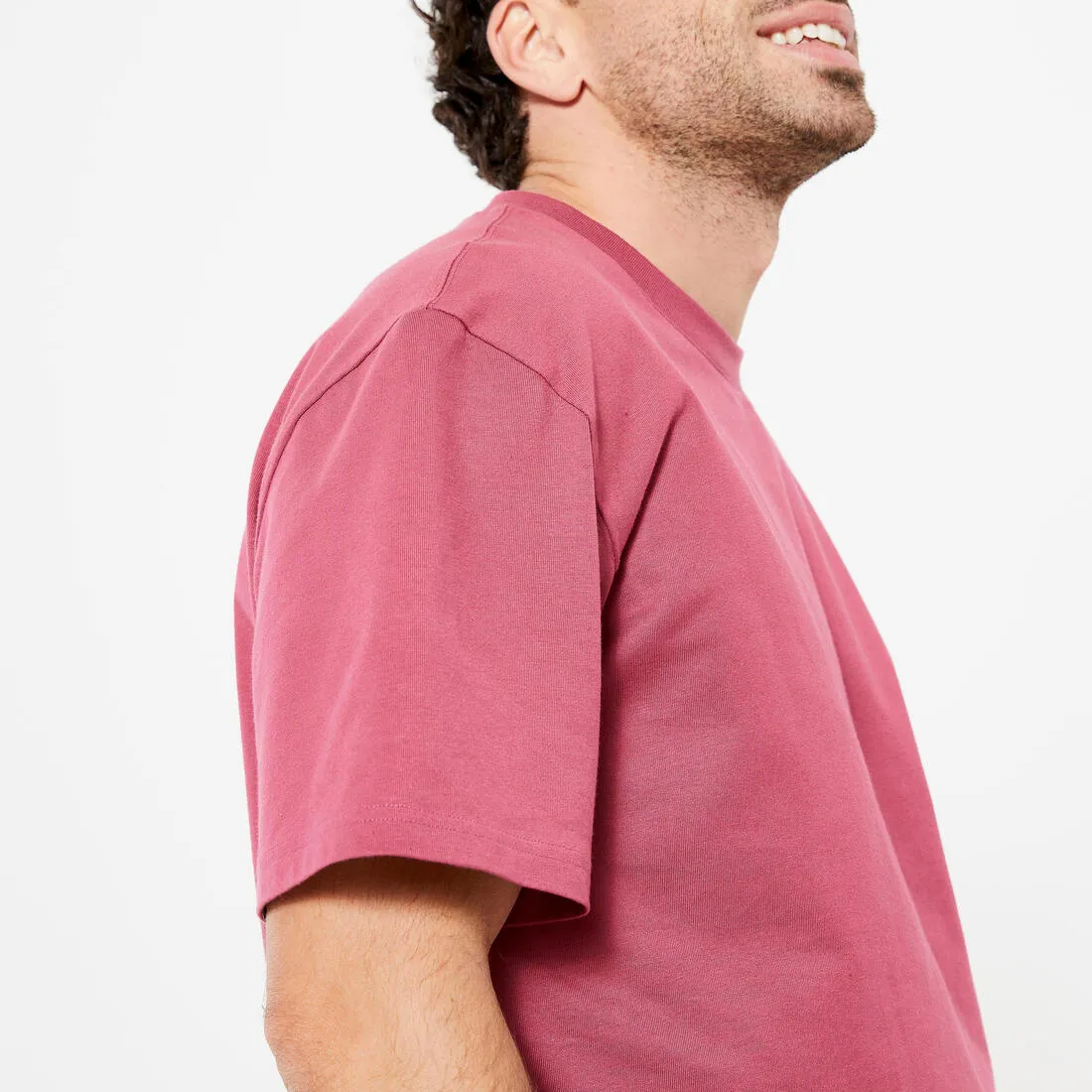 Men's Fitness T-Shirt 500 Essentials - Ice