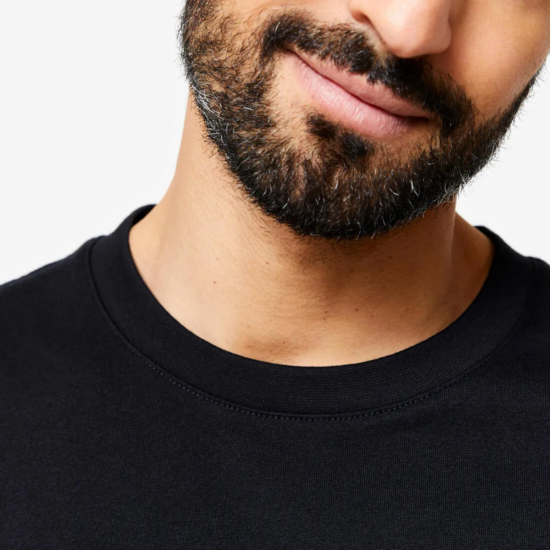Men's Fitness T-Shirt 500 Essentials - Ice