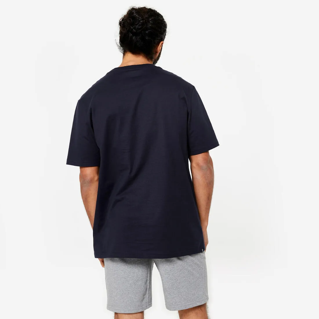 Men's Fitness T-Shirt 500 Essentials - Ice