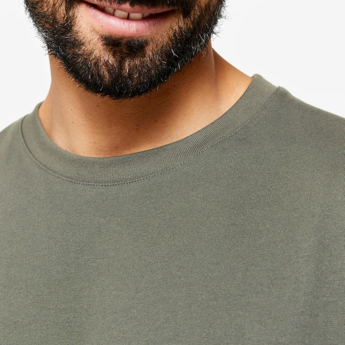 Men's Fitness T-Shirt 500 Essentials - Ice