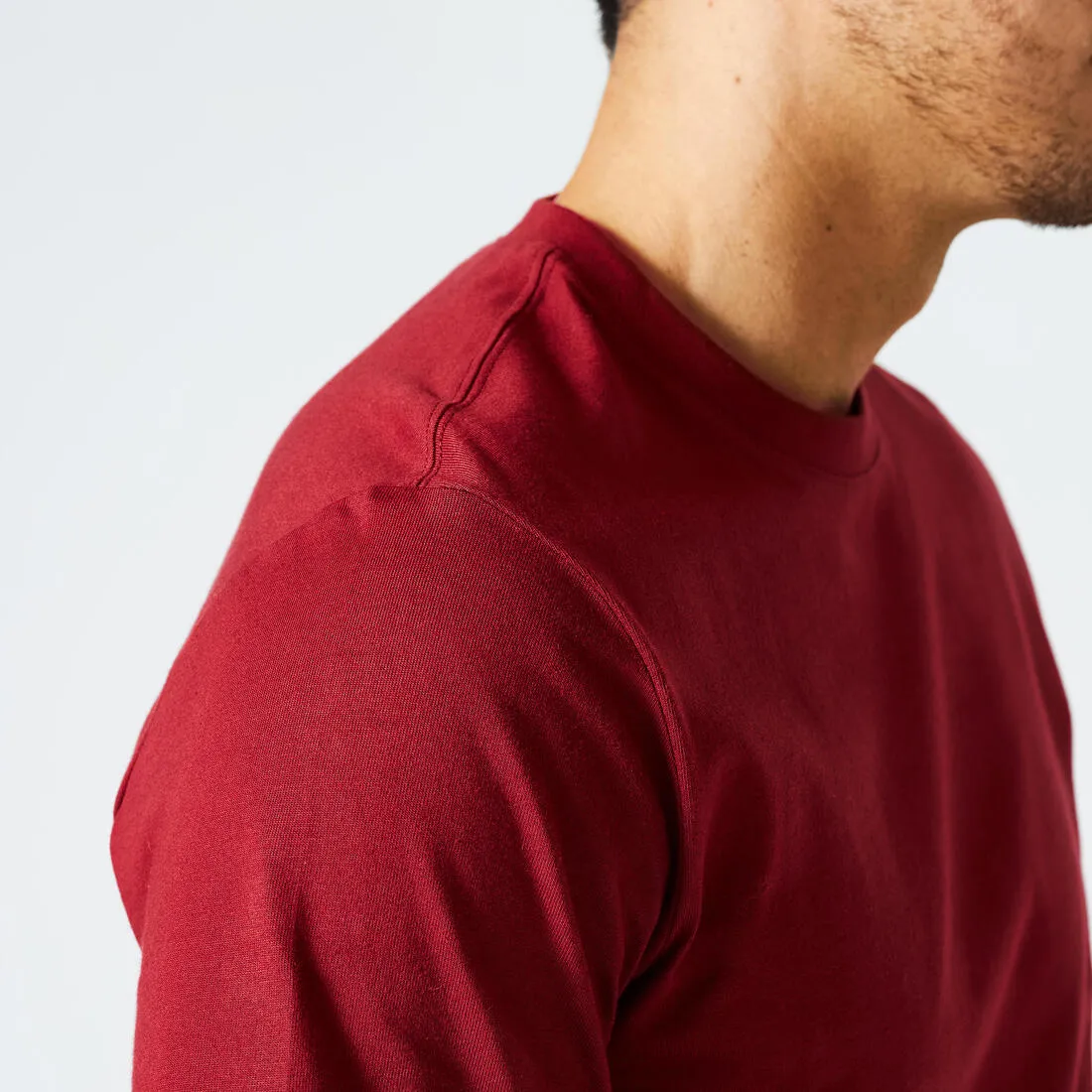 Men's Fitness T-Shirt 500 Essentials - Ice