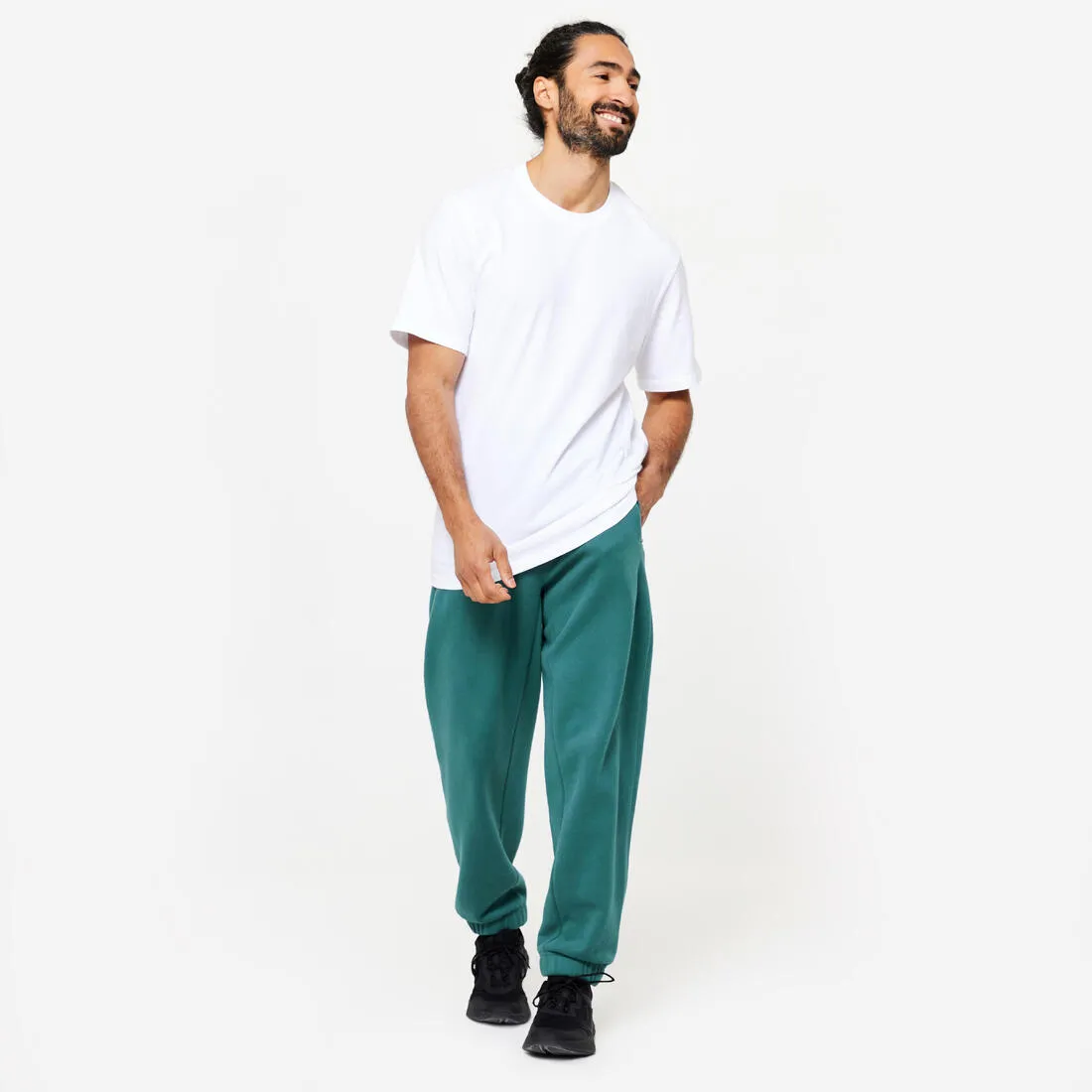 Men's Fitness T-Shirt 500 Essentials - Ice