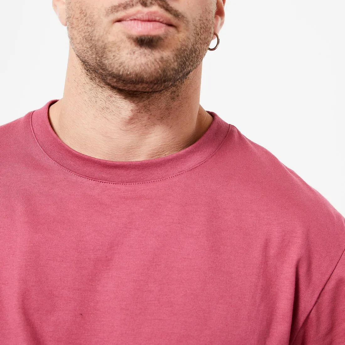 Men's Fitness T-Shirt 500 Essentials - Ice