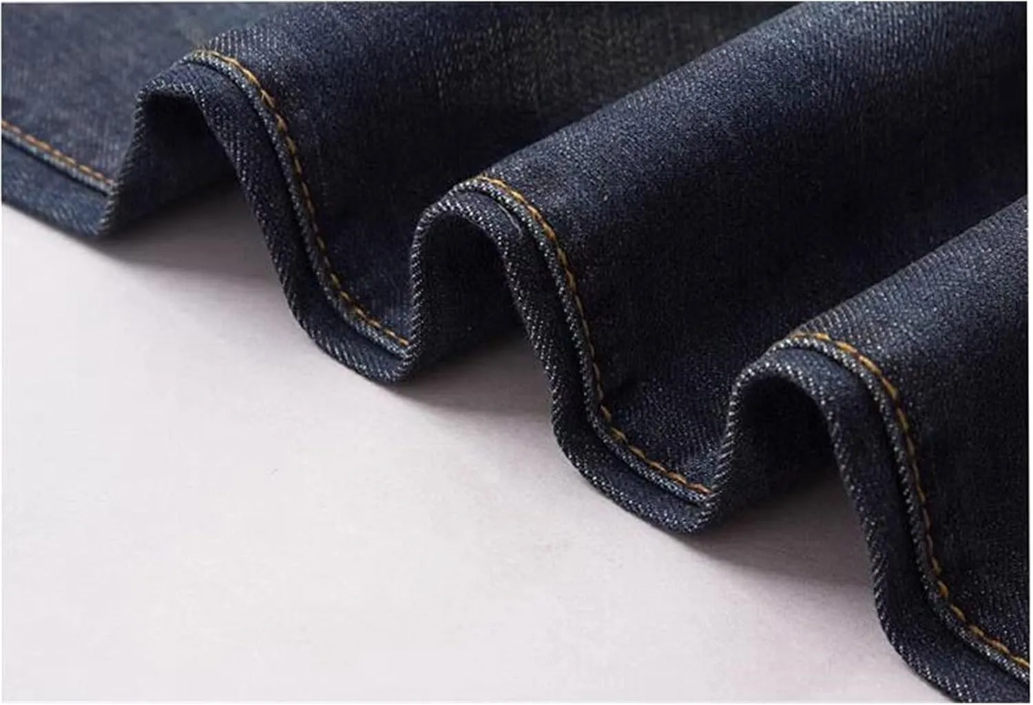 Men's Jeans Comfort Stretch Denim Straight Leg Relaxed Fit Jeans Boys Winter Clothes Size 6