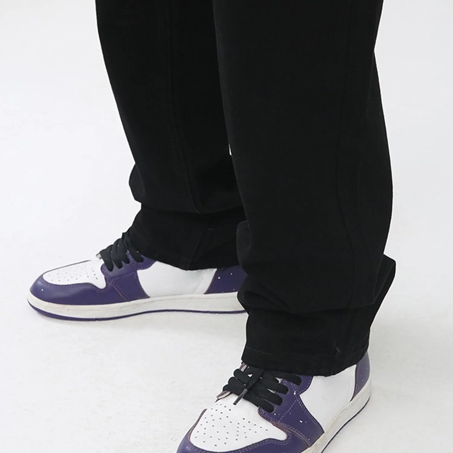 Mens Loose Fit Y2K Skateboard Denim Pants Relaxed Hip Hop Jeans Vintage Baggy Straight Leg Jeans