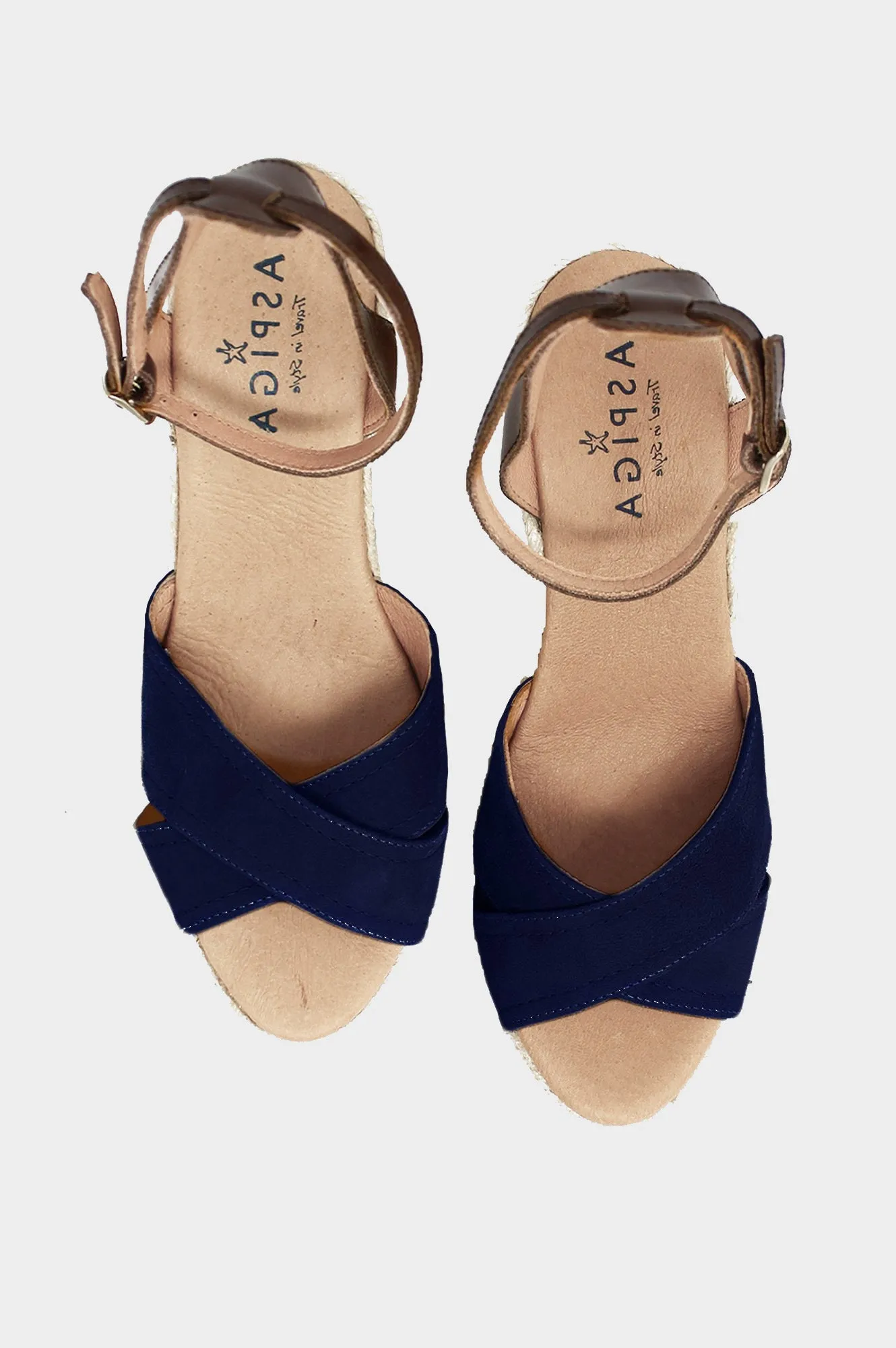Nadia Platform Wedge | Navy