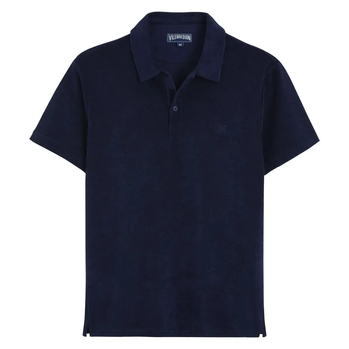 Navy Logo Terry Polo Shirt