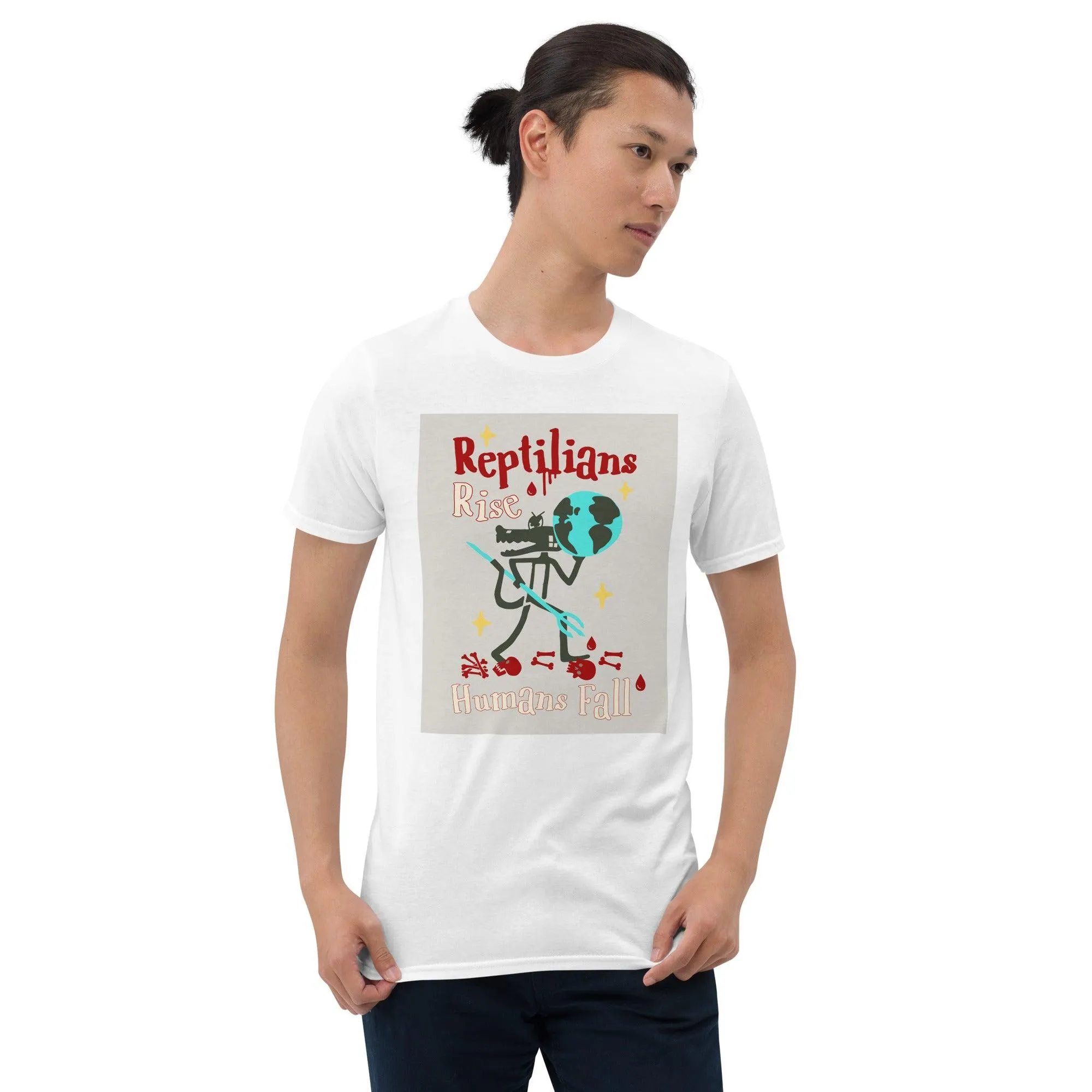 Reptilians Rise Humans Fall | Unisex Soft Style T-Shirt