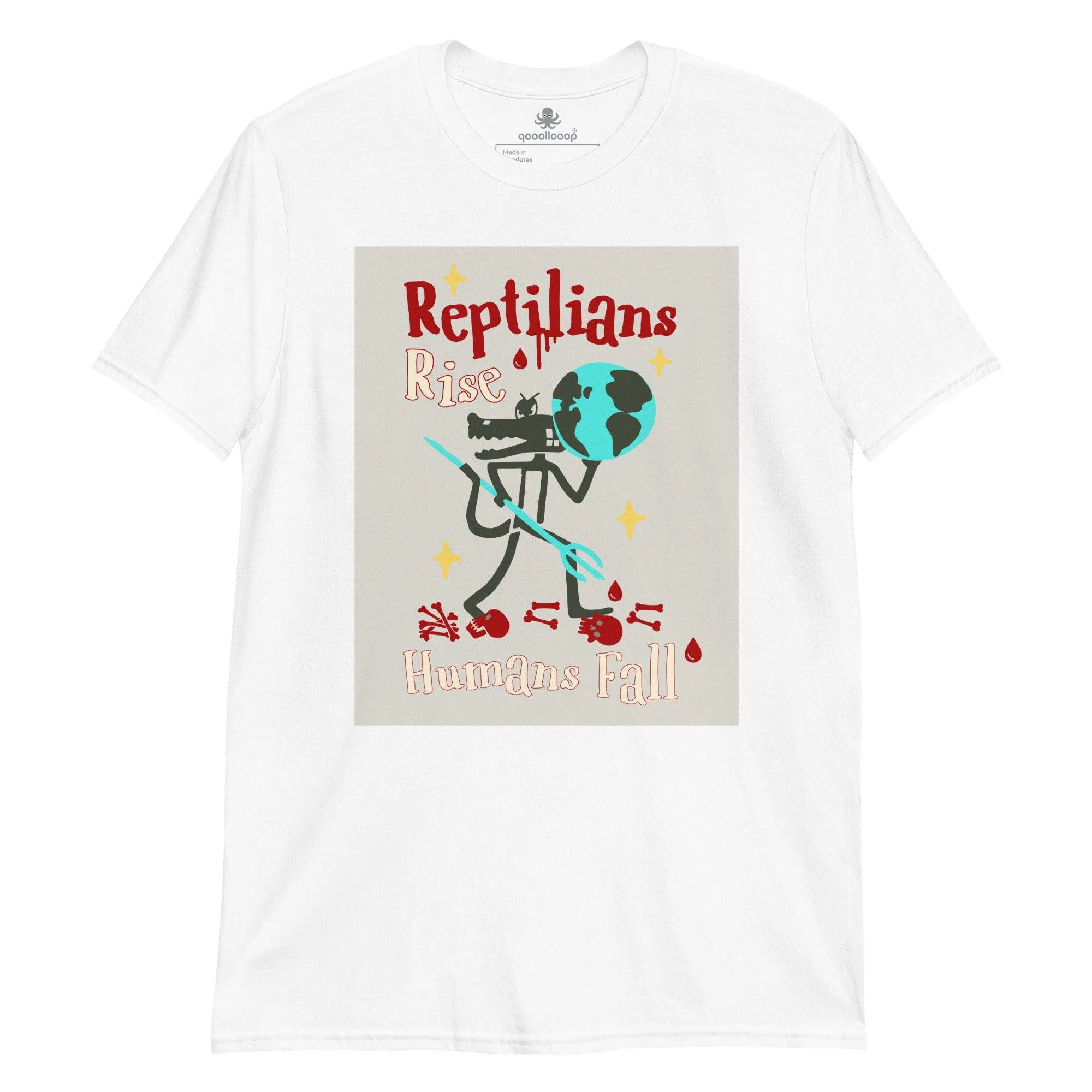 Reptilians Rise Humans Fall | Unisex Soft Style T-Shirt