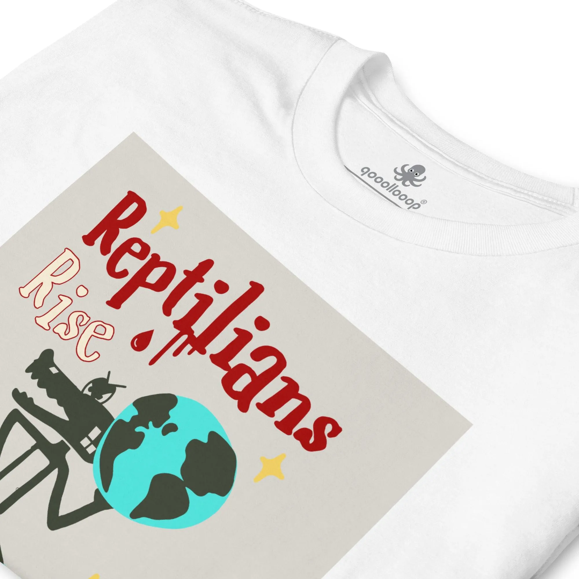 Reptilians Rise Humans Fall | Unisex Soft Style T-Shirt