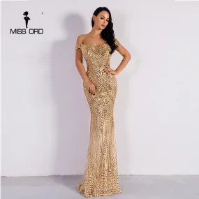 Sexy Bra Party Dress Sequin Maxi Dress